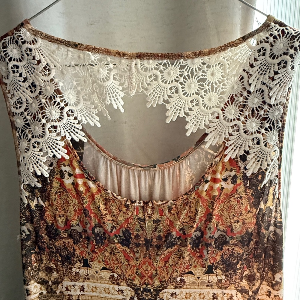 NWT Gold Pattern Dress - Picture 3 of 8